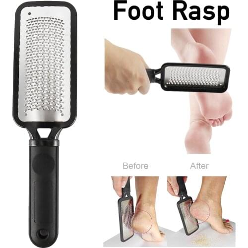Double-Side Foot Rasp File Dead Skin Remover Professional Metal Pedicure Foot Care Tools Foot Scrub Grinding Feet Skin Care