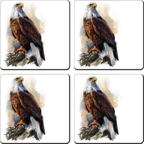 Eagle Mdf Wood Coaster 4lü Set decorative objects Декоративные элементы Objetos decorativos