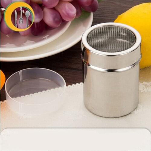 304 stainless steel flour-tube fancy cask coffee flourer fine mesh cask cocoa powder cinnamon powder powder flourer