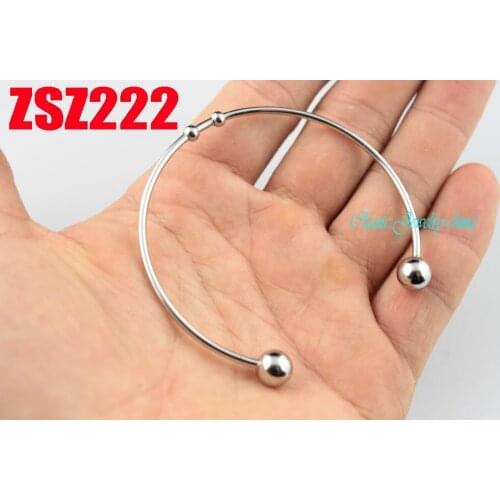 Concise style Stainless steel bracelet 7.8mm beads fashion bangles fashion lady sweet jewelry 20pcs ZSZ222