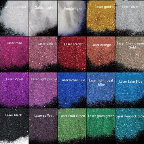 0.1mm laser ultra-fine glitter glitter powder nail art gold powder glue manual diy material gradient spray paint colorful powder