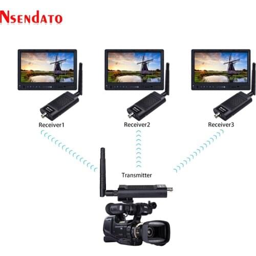 Measy Air SDI 3 2.4G/5.8G 1080P 3D 100M Wireless Audio Camera Live Transmitter Sender 3 Receiver Extender Adapter For HDTV