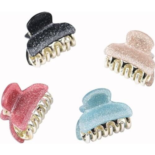 Women Girls Cute Glitter Candy Colors Hair Claws Sweet Hair Clips Holder Hairpins Barrettes Headband Fashion Hair Accessories