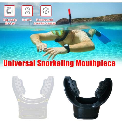 2021 New Arrivials Food-grade Silicone Mouthpiece Underwater Diving Tube Snorkeling General-Purpose Mouthpiece Chew Mouthpiece