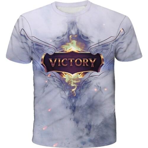 Mens T-shirt League of Legends T-shirt Yasuo Games Short-sleeved 202 New Summer Harajuku Fashion Oversized T-shirt LOL