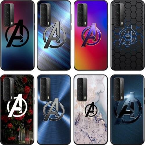 Marvel Avengers Logo Marble For Huawei Y9A Y9S Y9 Y8P Y8S Y7A Y7P Y7 Y6 Y6P Y6S Y5P Y5 Prime Pro 2019 2020 Soft Phone Case