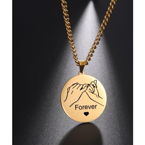 Sipuris Custom Name Date Necklace Stainless Steel Personalized Couple Name Necklace For Girlfriend Fashion Jewelry Couple Gift