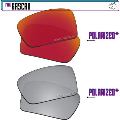EZReplace Polarized Replacement Lenses for - Oakley Gascan Sunglasses - Sir P Plus-RedP Plus