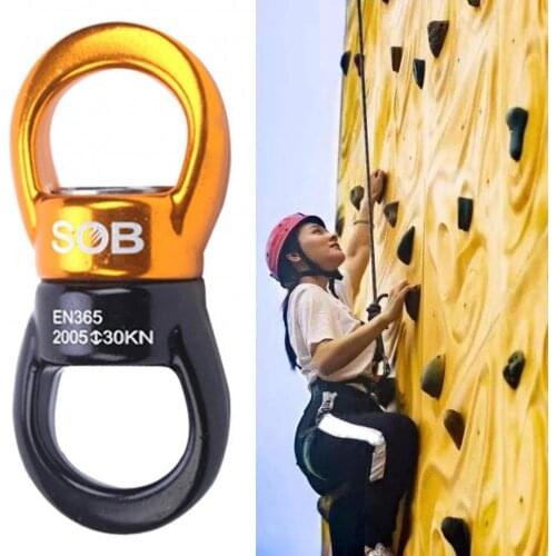 Swing Swivel Rotor Connector Hanging Accessory for Climbing Rappelling Rescue Swing Swivel Rotor