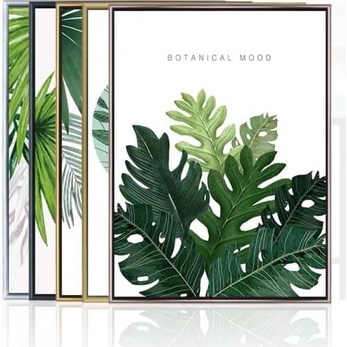 DIY Oil Painting Picture Frame Metal Poster Frame Classic Aluminum Photo Frames For Wall Art Decor Unassembled Frame No Glass