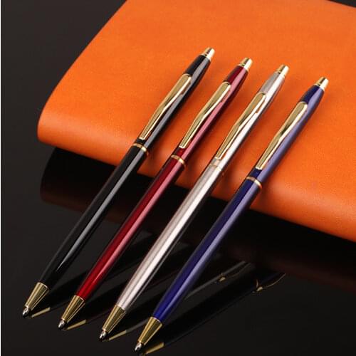 Luxury Office Ballpoint Penn 1.0mm Business Metal Rollerball Pen Signature Pen for School Writing Supplies Students Stationery