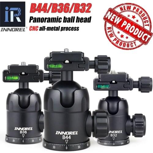 Camera tripod head ball head for photography Panoramic ballhead 50mm/60mm quick release plate of Arca-Swiss ball head