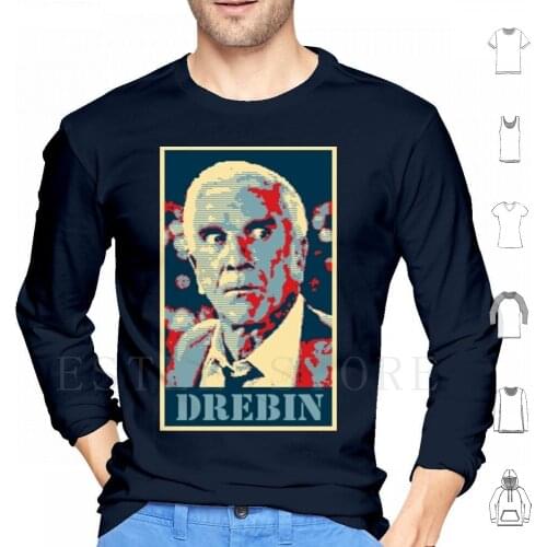 Drebin Hoodies Long Sleeve Frank Drebin 80S 90S Gun Police Squad Movie Funny Legend Dead Pansexual Silly Humor