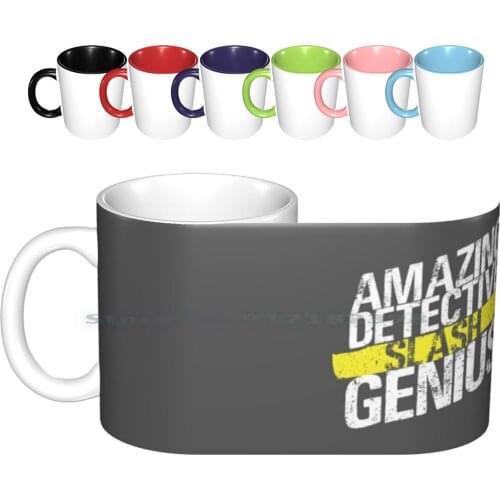 Amazing Detective Slash Genius Ceramic Mugs Coffee Cups Milk Tea Mug Amazing Detective Genius Amazing Detective Slash Genius