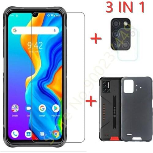 2-in-1 Camera Tempered Glass On For UMIDIGI Bison 2021 Screen Protector Glass For UMIDIGI Bison GT 2.5D Phone Glass