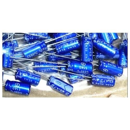 20PCS 63V 4.7UF 5x11 RE3 Capacitor