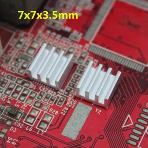 30 pieces/set s315 Adhesive 7mm x 7mm x 3.5mm Aluminum Heatsink Radiator Cooler Fans Kit