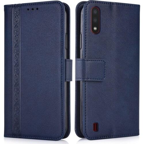 3d Embossed Leather Case for Samsung Galaxy A01 A 01 Back Cover for Samsung A01 A015 A015F SM-A015F 5.7'' Wallet Case