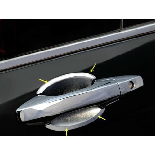 For Honda CRV CR-V 2007 2008 2009 2010 2011 ABS Chrome Door Handle Bowl Cup Cover Trim 4pcs
