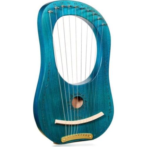 ZANi Lyre Harp 10 Metal String Ancient Greece Style Lyra Harp with Tuning Wrench for Adult Kids and Beginner,Music Lovers,Etc