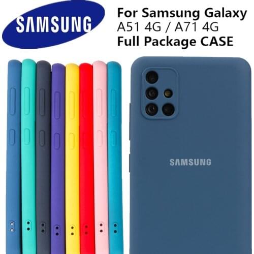 A51 A71 Case For Samsung Galaxy A51 A71 Silky Silicone Cover High Quality Soft-Touch Back Protective Samsung Galaxy A51 A71