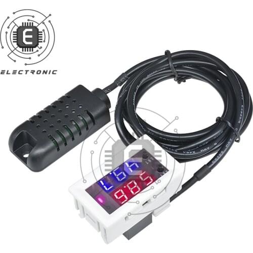 DC 12V 24V Mini Digital Humidity Controller Hygrometer Humidity Meter Control Switch 0~99%RH Hygrostat Humidity sensor