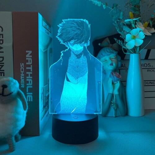 Dabi from Boku no hîrô akademia Figure Face 3D Picture Lamp LED Sensor Anime Lights My Hero Academia Manga Art Home Decoration
