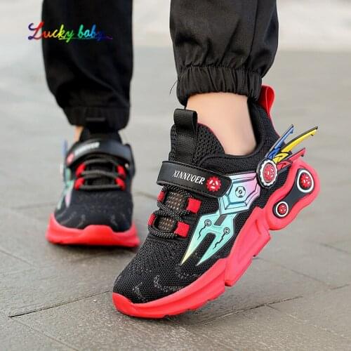 Children Shoes For Baby Boys Sneakers Light Kids Shoes Casual Air Mesh Leather Breathable Soft Running Fashion Sports Shoes