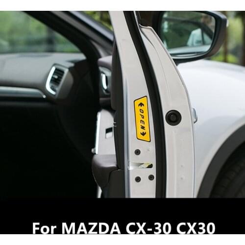 For MAZDA CX-30 CX30 Anti Collision Warning Signs sticker modified reflective warning sticker High-quality car accessories