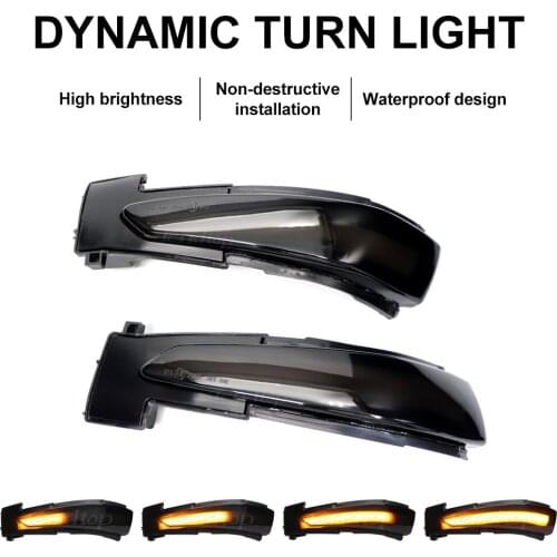 For Peugeot 508 SW 2010-2017 For Citroen DS5 C4 Grand Picasso II 2011-2017 Scroll Dynamic Blinker LED Streamer Turn Signal Light