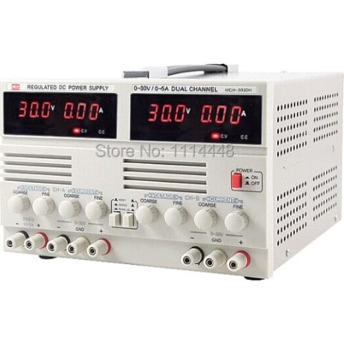Dual Channel Output 30V 5A DC regulated Adjustable Linear DC power supply Mobile phone / laptop repair power