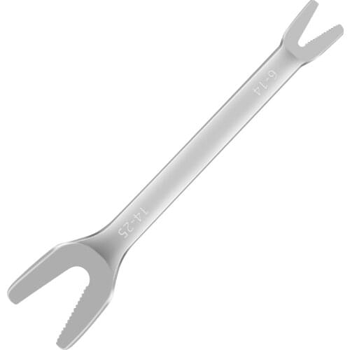 Double-Ended Wrench Open-End Wrench Spanner Open Jaw Wrench Serrated Wrench 7/32-1 with Jagged Opening 6-25mm Size