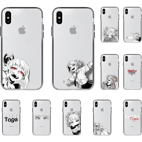 Yinuoda Himiko Toga Phone Case for iPhone 8 7 6 6S Plus X 5S SE 2020 XR 11 12 pro XS MAX