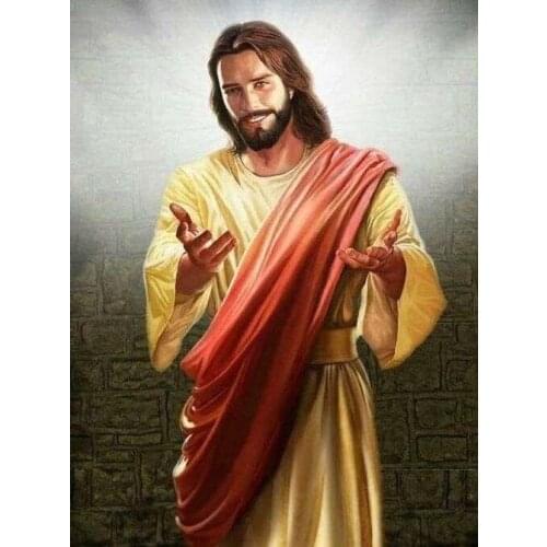 Jesus Religion Cross Stitch Kits Oil Painting Needlework Embroidery Crafts 14CT Unprinted DIY Arts Handmade Home Decor