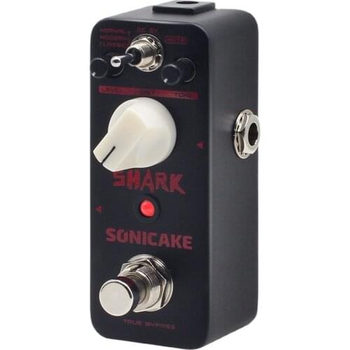 SONICAKE Shark Higain Classic British Stack Crunch High Gain Distortion Guitar Effects Pedal QSS-05