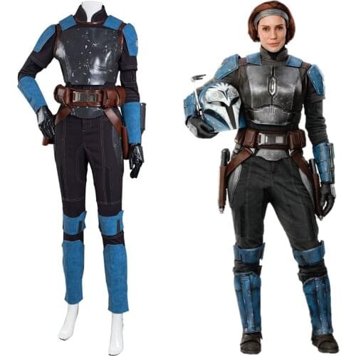Star Cosplay Bo-Katan Kryze Cosplay Costume Outfit Jumpsuit Uniform Halloween Carnival Suit