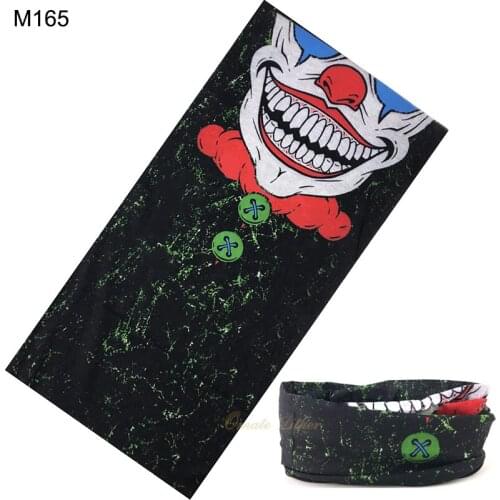 Motorcycle Face Mask Skull Joker Sports Scarf Mask Face Shield Head Scarf Neck Buff Windproof Summer Balaclava Biker Women Men