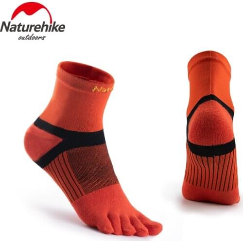 Naturehike Five Finger Socks Running TOE Socks Running Coolmax Long Socks Hygroscopic Sports Socks Marathon Socks