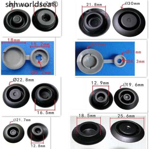 Shhworldsea Automotive Clip Fastener Flush Sheet Plugs Auto Bumper Wheel Eyebrow Fender Plastic Fastener Screw Rivet