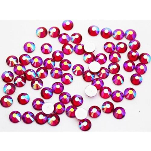 Siam AB Flatback Rhinestone Non Hotfix Crystals Strass 3D DIY Nail Art Rhinestones Decoration Gems