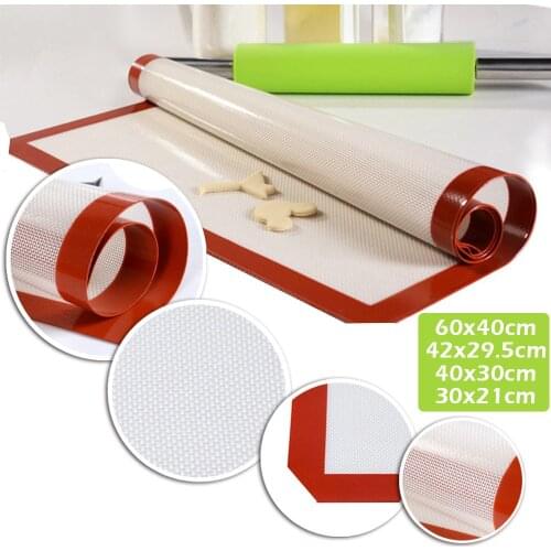 Silicone Baking Mat Non-Stick Baking Tray Liner Sheet Pad Reuseable Bbq Grill Mat Baking Sheet Oven Mat Cooking Bakeware Tools