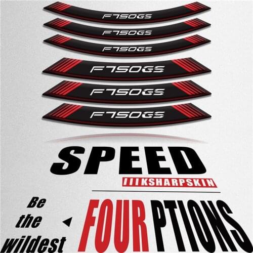 Motorcycle Styling Wheel Hub Tire Sticker moto Car Accessories Decorative Stripe Decal For BMW F750GS stickers