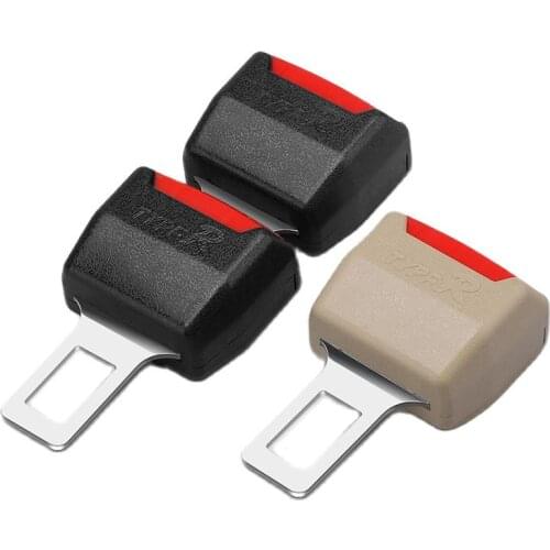 Hot 2PCS Creative Black Car Seat Belt Clip Extender ремень безопасности Safety Seatbelt Lock Buckle Plug Thick Insert Socket