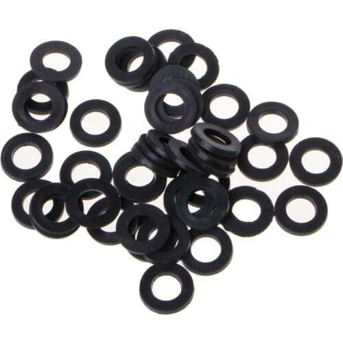 100pcs Flat Rubber Seal O-Ring Hose Gasket Rubber Washer Lot for Faucet Grommet