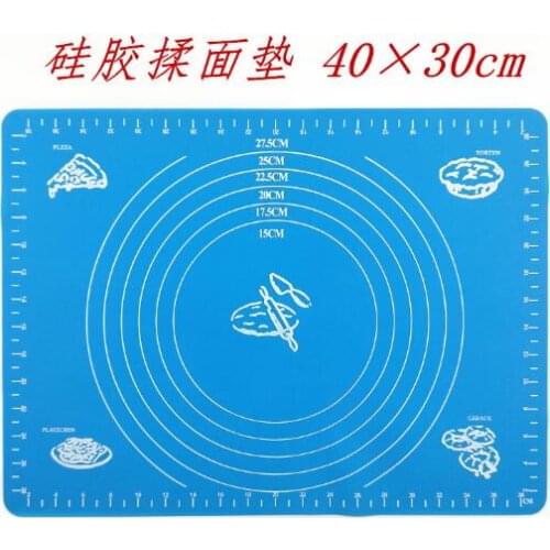 100pcs/lot 40x30cm Silicone Baking Mat Baking Pad Sheet Baking Pastry Tools Non-Stick Rolling Dough Mat Grill Pad Cooking Tools