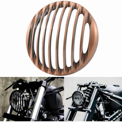 5-3/4" Aluminum Headlight Grill cFor Harley Davidson Sportster XL883 XL1200 2004-2014 Motorcycle Headlight Cover