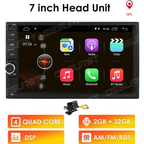 7inch Android 2din Car Radio Stereo GPS Navigation Multimedia no canbus DSP touch screen Split Screen