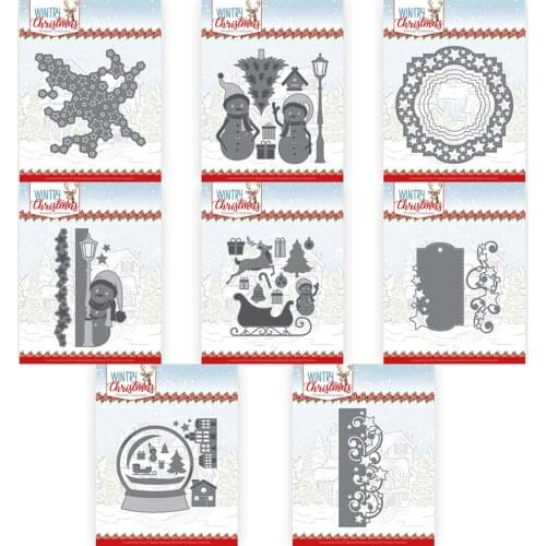 CH 2021 New Arrival Presell Christmas snowman Metal Cutting Dies Embossing Scrapbooking Stencil Craft Cut Dies For DIY Card Hand