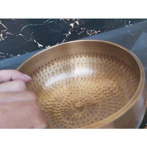 6"OR 15.5cm Nepal antique Singing Bowl Yoga Vintage Antique Tibetan Chakra healing Meditation Bowl Himalayan Lamas Silent Mind