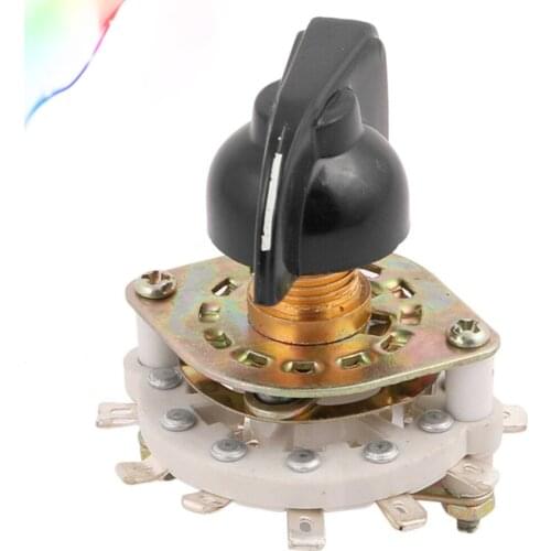KCZ 1 Pole 6/7/8/9/10 Position Band Channel Rotary Switch Selector with Cap